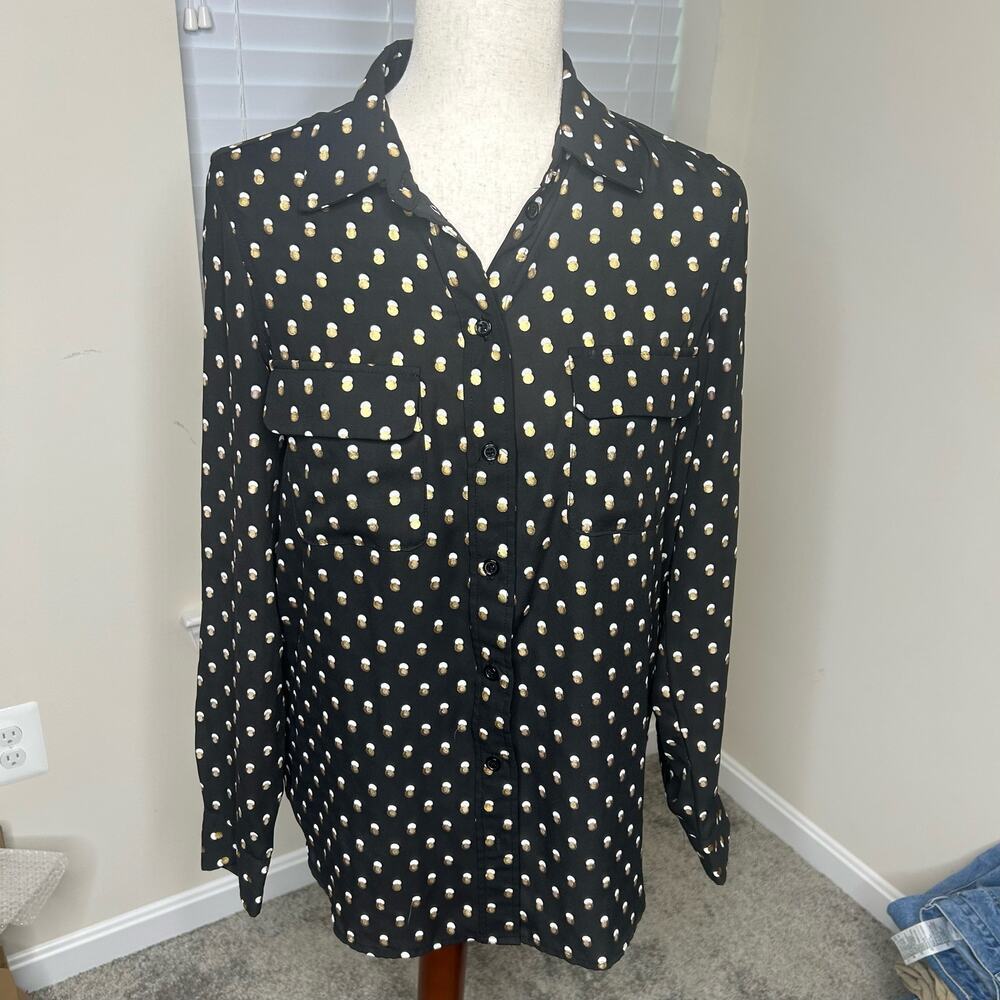 WHOWHATWEAR Size Small Women's Business Shirt Blouse Polyester
